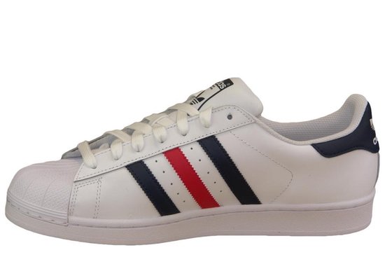 Ver weg pakket regelmatig adidas Superstar Sneakers Sportschoenen - Maat 44 - Unisex - wit/blauw/rood  | bol.com