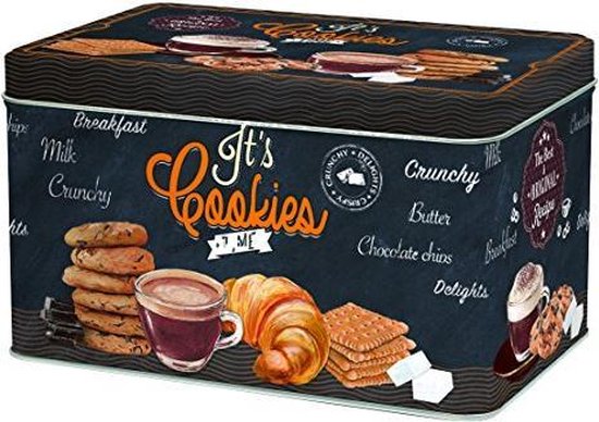 Vintage Retro Koektrommel It's Cookies | bol.com
