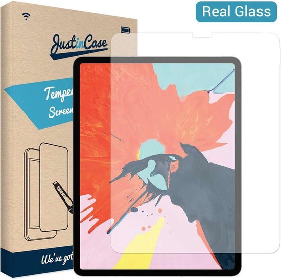 iPad Pro 2020 screenprotector - iPad Pro 2021 screenprotector - 12.9 inch - Gehard glas - Transparant - Just in Case