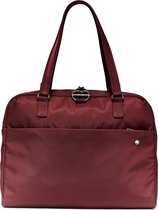 Pacsafe Citysafe CX Slim Briefcase - Anti diefstal Handtas - 13 L - Rood (Merlot)