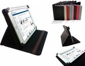 Hoes voor de Datawind Ubislate 7c+, Multi-stand Cover, Ideale Tablet Case, Zwart, merk i12Cover