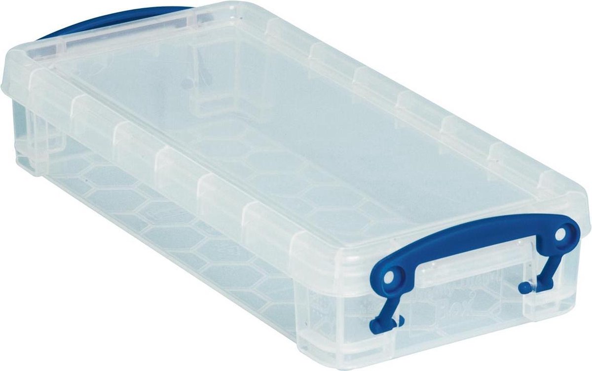 13x Really Useful Box pennenbakje 0,55 liter, transparant