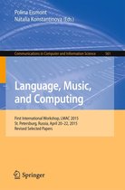 Communications in Computer and Information Science 561 - Language, Music, and Computing