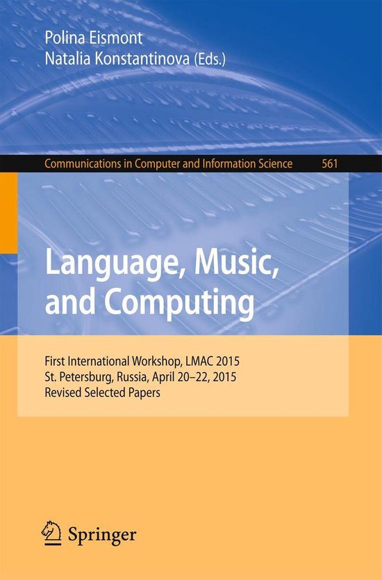 Springer Nature Proceedings Computer Science - Language, Mus ... - cover
