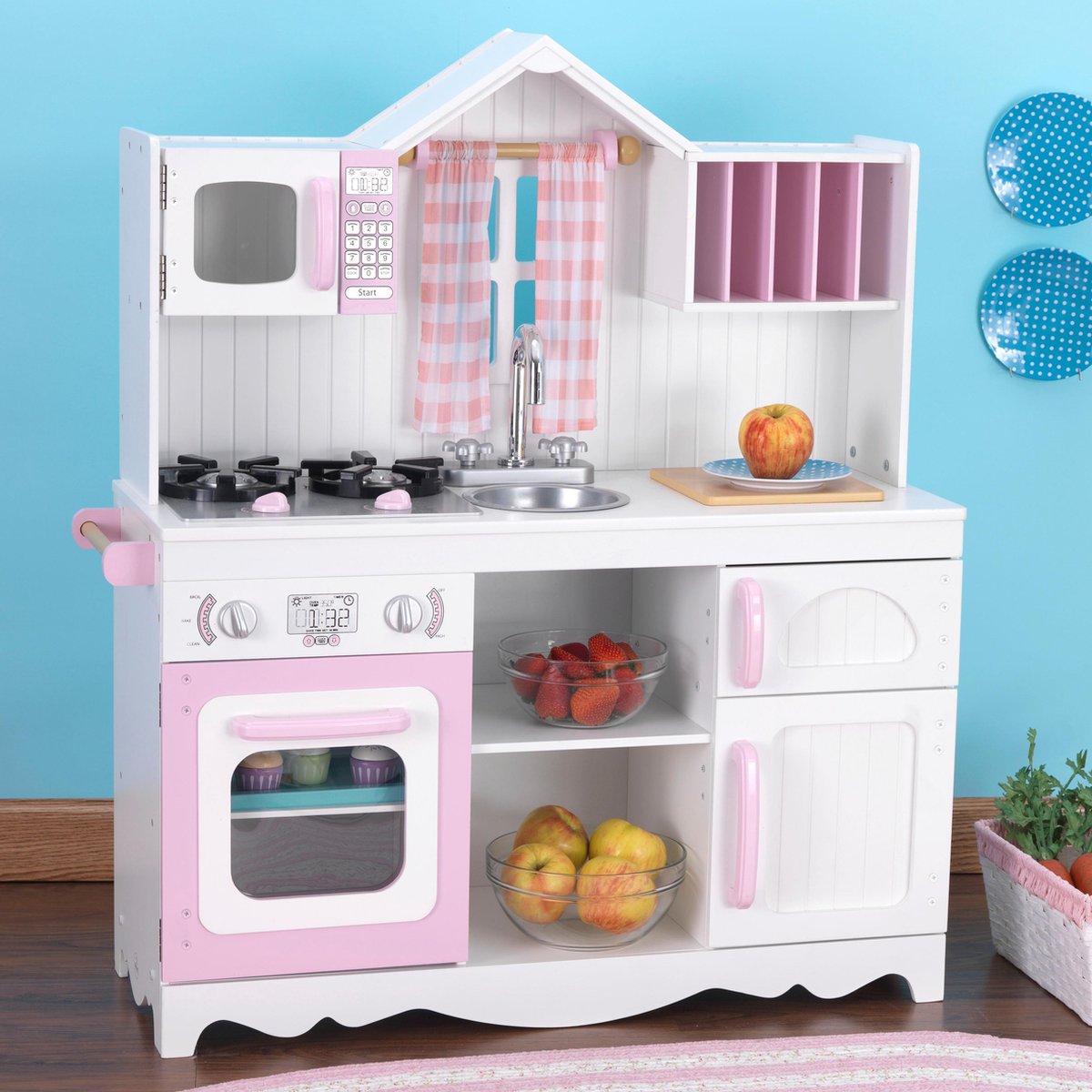 KidKraft Moderne Country Houten Keukentje — afbeelding 4