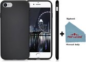 Pearlycase® Zwart TPU Siliconen Hoesje voor de iPhone 8