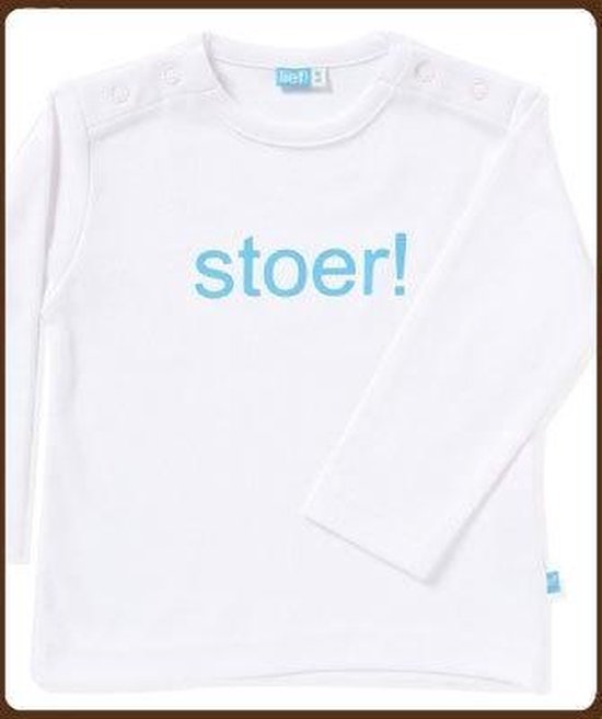 Lief! t-shirt wit met opdruk Stoer! maat 104 | bol.com