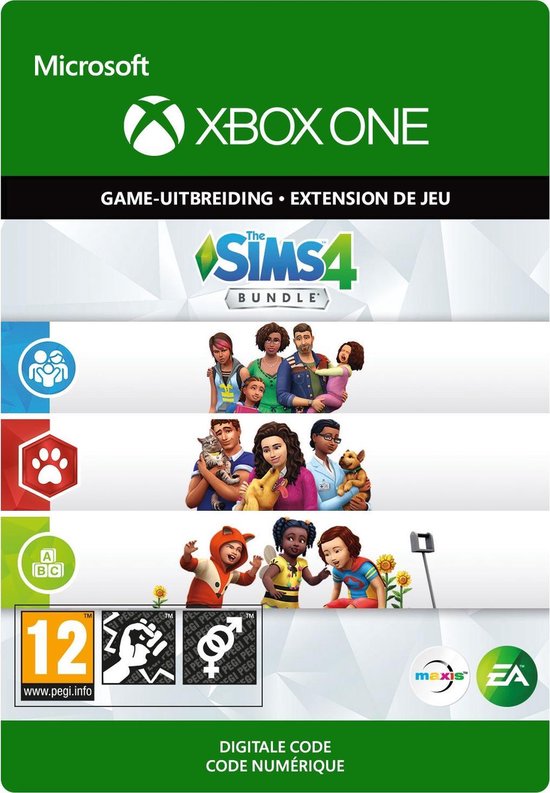 The Sims 4: Bundle - Cats & Dogs, Parenthood, Toddler Stuff - Add-on - Xbox One