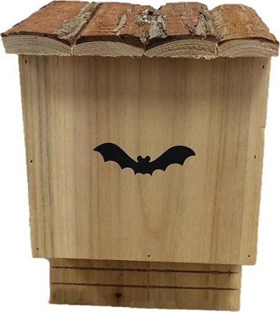 Boîte à chauve-souris en bois de cèdre - env.18,5 x 12 x 28 cm | bol