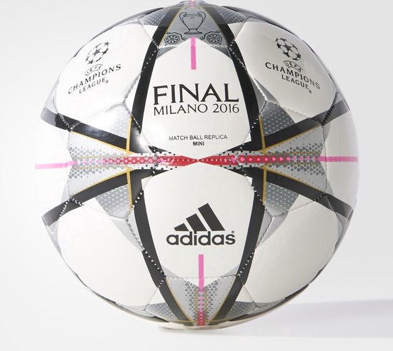 Adidas Champions League 2016 mini - Voetbal - wit/roze | bol.com