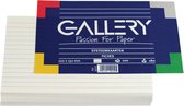 21x Gallery witte systeemkaarten, 10x15cm, gelijnd, pak a 100 stuks