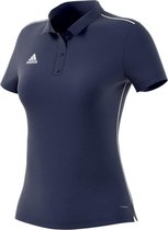 adidas Core 18 Polo Dames - Donkerblauw - maat L