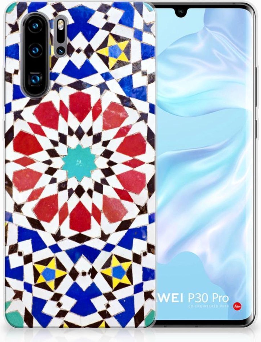Huawei P30 Pro TPU Siliconen Hoesje Mozaïek