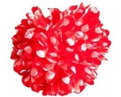Spaanse haarbloem rood met witte stippen - bloem bij flamenco jurk -