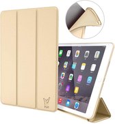 iPad 2017 / 2018 Hoes Smart Cover - 9.7 inch - Trifold Book Case Leer Tablet Hoesje Goud