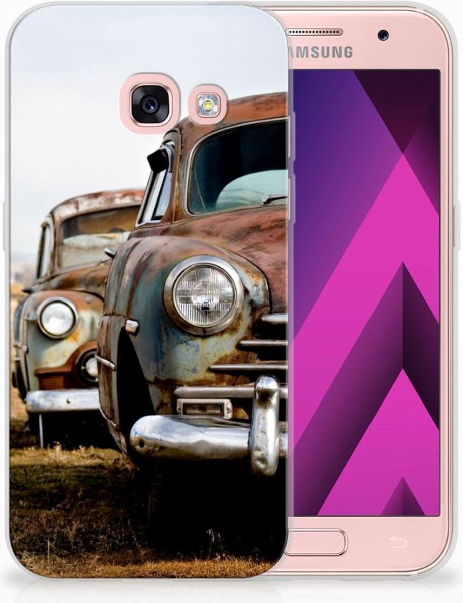 Samsung Galaxy A3 2017 Siliconen Hoesje met foto Vintage Auto