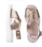 Pons Avarca - plateau sandalen - maat 39 - champagne - leder