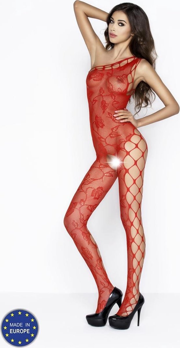 Passion Catsuit - A Symetrische in het Rood