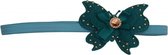 Jessidress Haarband Meisjes Hoofdband met Vlinder - Turquoise