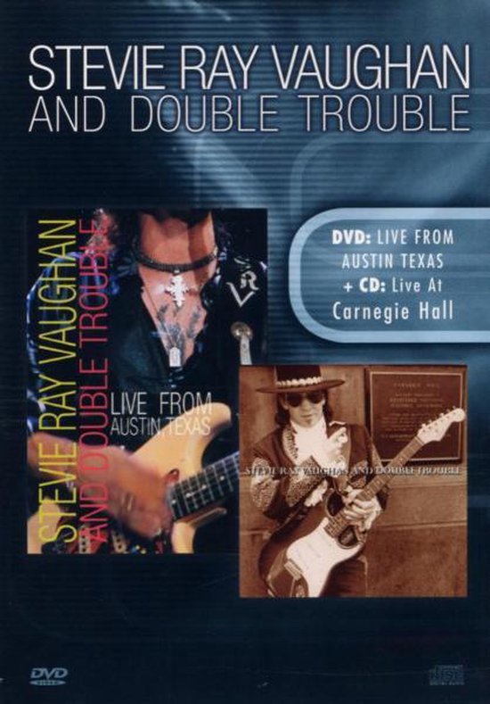 Cover van de film 'Stevie Ray Vaughan - Live From Austin Texas + CD Live At The Carnegie Hall'