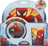 Spiderman Melamine ontbijtset / eetset 3 delig - Multi Colour