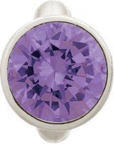 Endless Round Amethyst Dome Zilver Bedel 41158-1