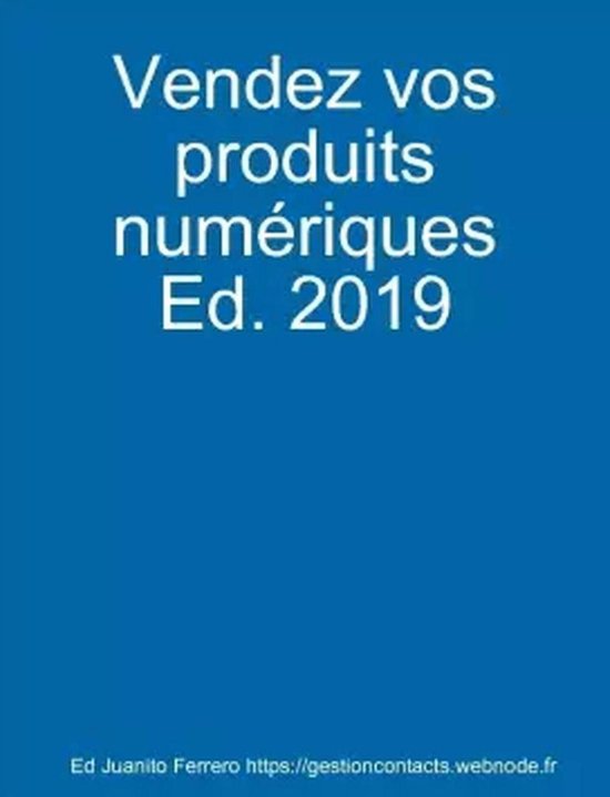 Vendez vos produits numériques - cover