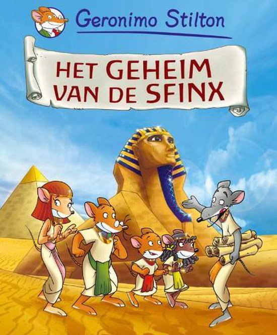 Cover van het boek 'Het geheim van de Sfinx' van Geronimo Stilton