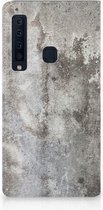 Geschikt voor Samsung Galaxy A9 (2018) Standcase Hoesje Design Beton