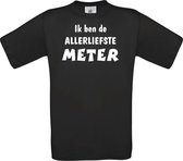 Mijncadeautje - T-shirt - Liefste Meter - Zwart (maat M)