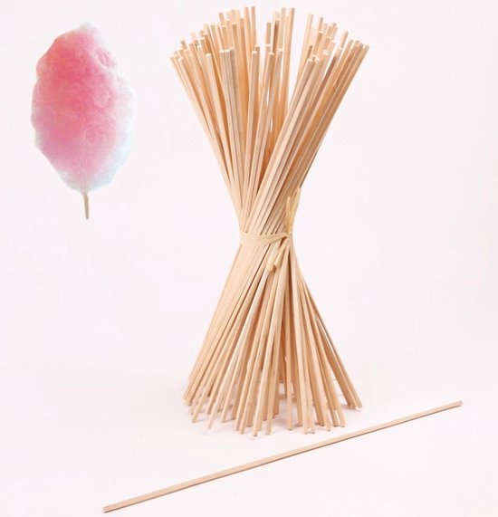 Suikerspin stokjes 28 cm 100 stuks suikerspinstokjes OOK voor marshmallows  | bol.com