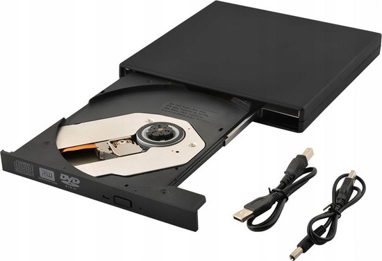 Externe CD/DVD Combo Drive Speler Reader - USB 2.0 CD-Rom Disk Lezer & Brander - Merkloos