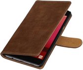 Bark Bookstyle Wallet Case Hoesjes voor Galaxy C7 Bruin