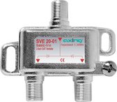 Axing SVE02001 Kabelsplitter Zilver Kabel splitter/combiner