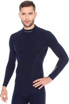 Heren Seamless Extreme Merino Wol-Thermoshirt-Marineblauw-XL