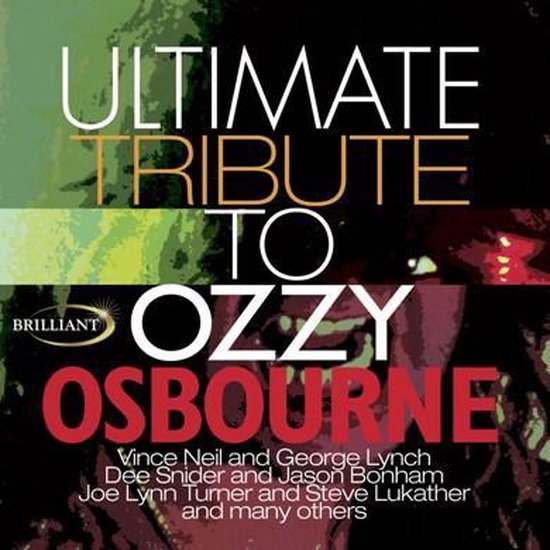 Albumhoes voor "Ultimate Tribute to Ozzy Osbourne" met de tekst "ULTIMATE TRIBUTE TO OZZY OSBOURNE".