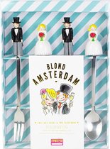 Blond Amsterdam Specials Vorkjes&Theelepels - Wedding - 4 Stuks