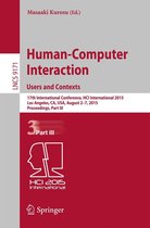 Lecture Notes in Computer Science 9171 - Human-Computer Interaction: Users and Contexts