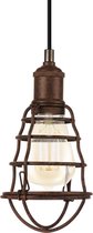 EGLO Vintage Port Seton Hanglamp - 1 Lichts - Ø130mm. - Antiek-Bruin