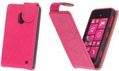 BestCases Pink Kreukelleer Flipcase Nokia Lumia 620