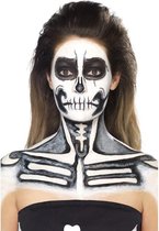 Halloween Schmink set skelet zwart wit