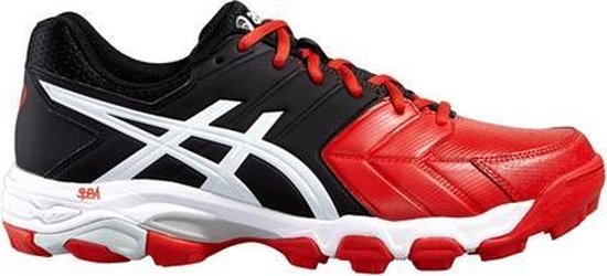 Asics Gel-Blackheath 6 Hockeyschoenen - Maat 42 - Mannen - rood/wit/zwart |  bol.com