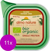 Almo Nature Natvoer voor Honden - Bio Organic Single Protein - 11 x 150g - Kalkoen - 11 x 55 gram