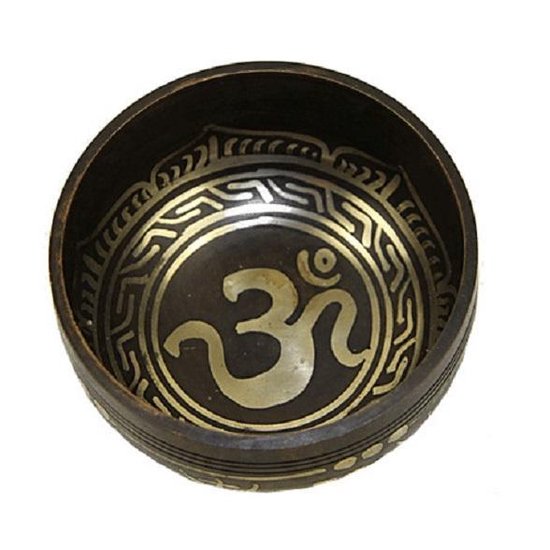 Klankschaal Ohm set - 8 cm van Yogi & Yogini — afbeelding 5