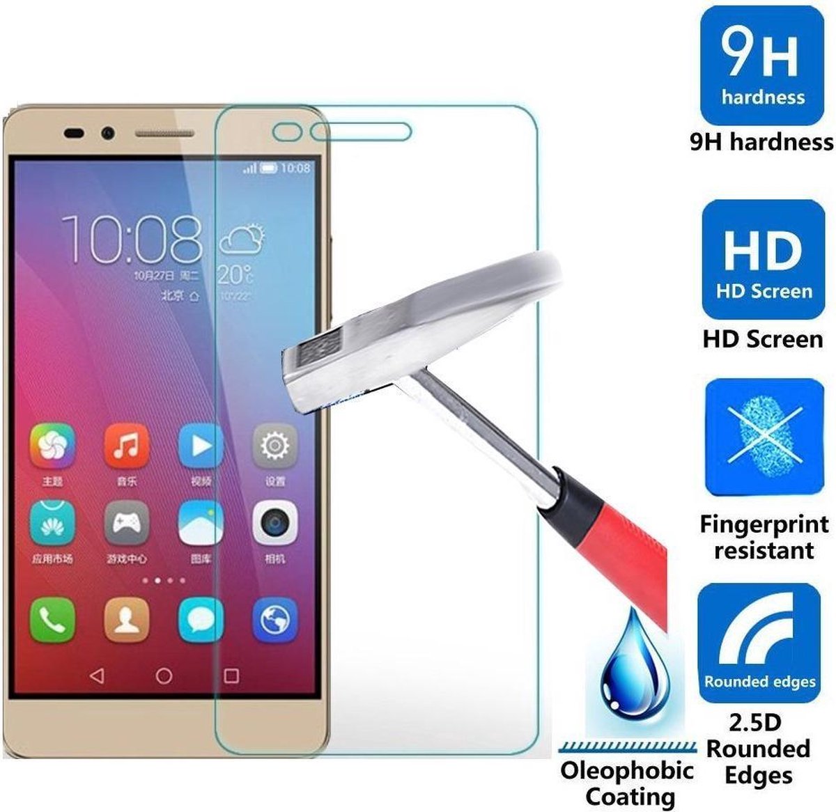 Huawei Ascend P9 Screen protector Anti barst Tempered glass