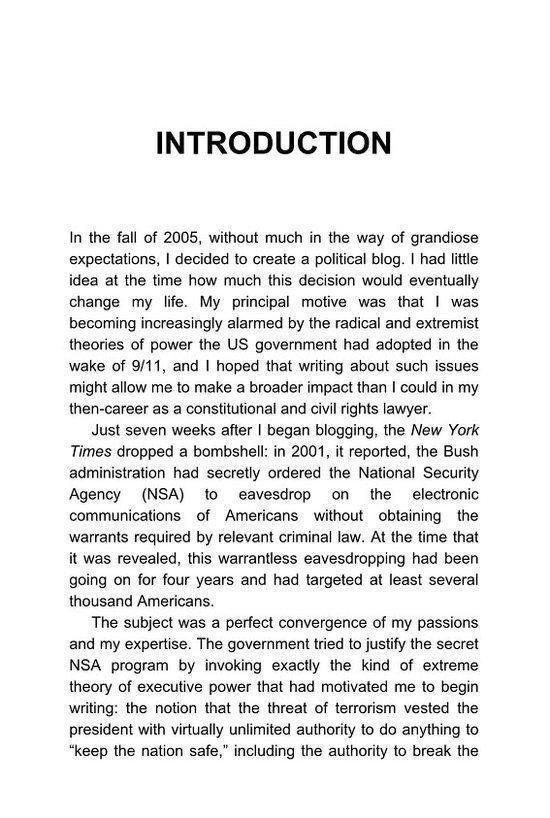 Introduction de la motivation de l'auteur à écrire sur l'écoute clandestine de la NSA et l'impact du 11 septembre sur la politique gouvernementale.