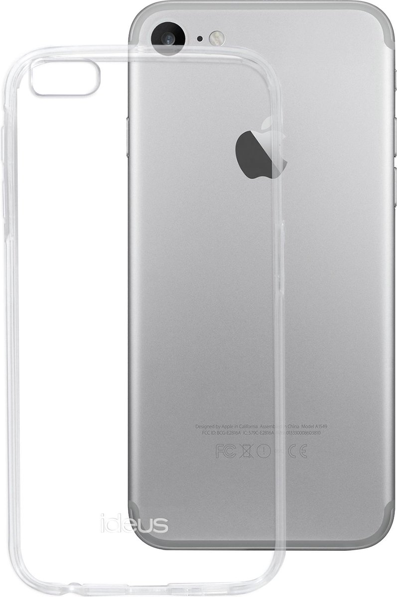 Ideus mobiele telefoon behuizingen geschikt voor iPhone 7/8 SE2020 en SE 2022 - back cover - Transparant hardcover - anti kras