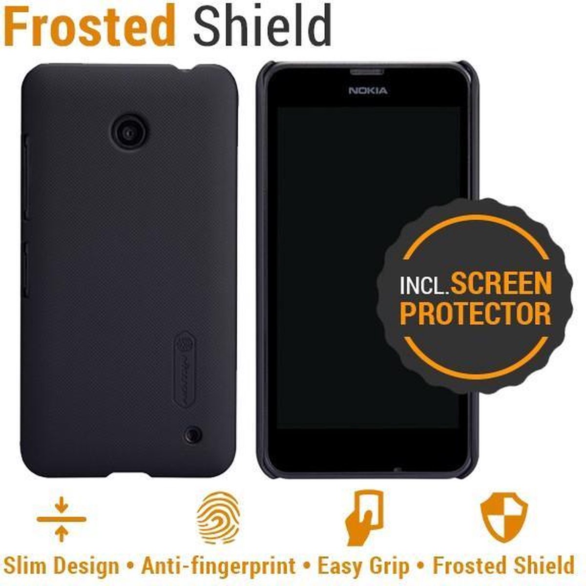 Nillkin Backcover Nokia Lumia 630 (Super Frosted Shield Black)