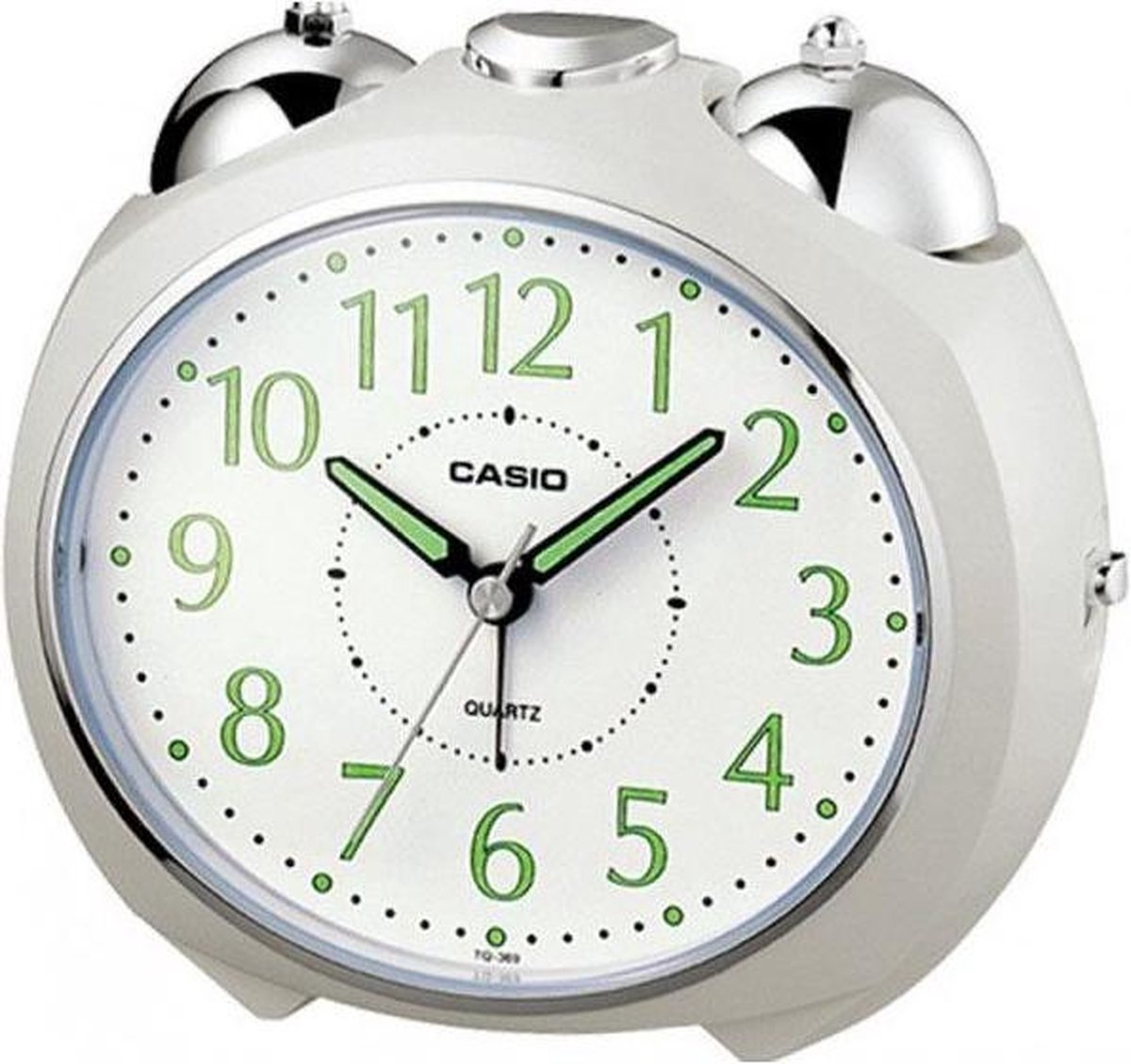 Casio Wekker Wit met Wit Wijzerplaat TQ-369 -7EF