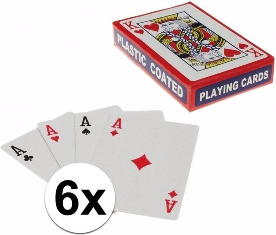 Jeux de cartes à jouer 6 pièces, Jeux